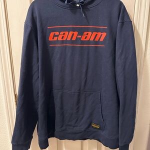 Blue and Red Pullover Sweatshirt